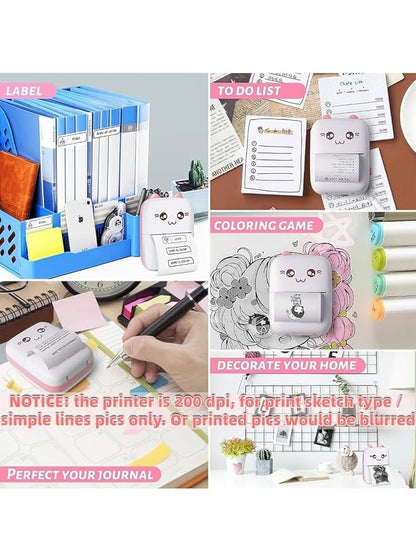 Mini Thermal Printer, sticker printer