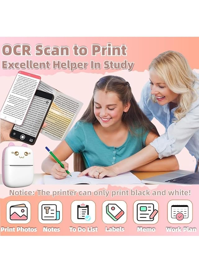 Mini Thermal Printer, sticker printer