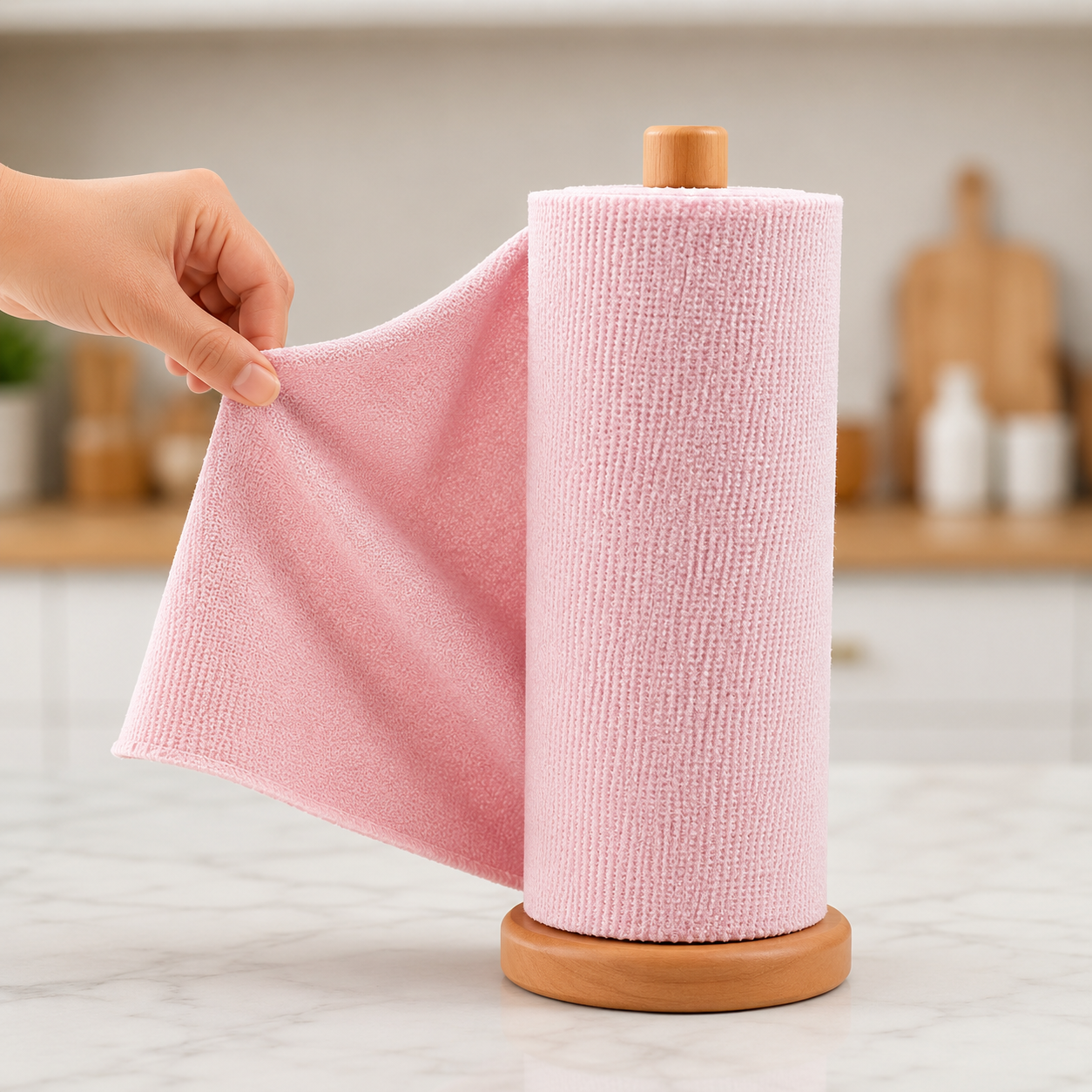 Reusable Microfibrer Kitchen Cleaning Cloth Roll